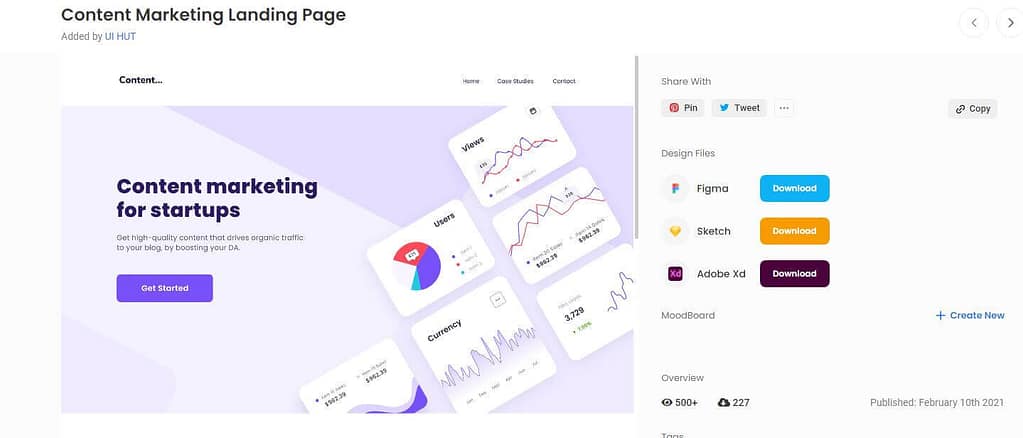 Content Marketing Landing Page