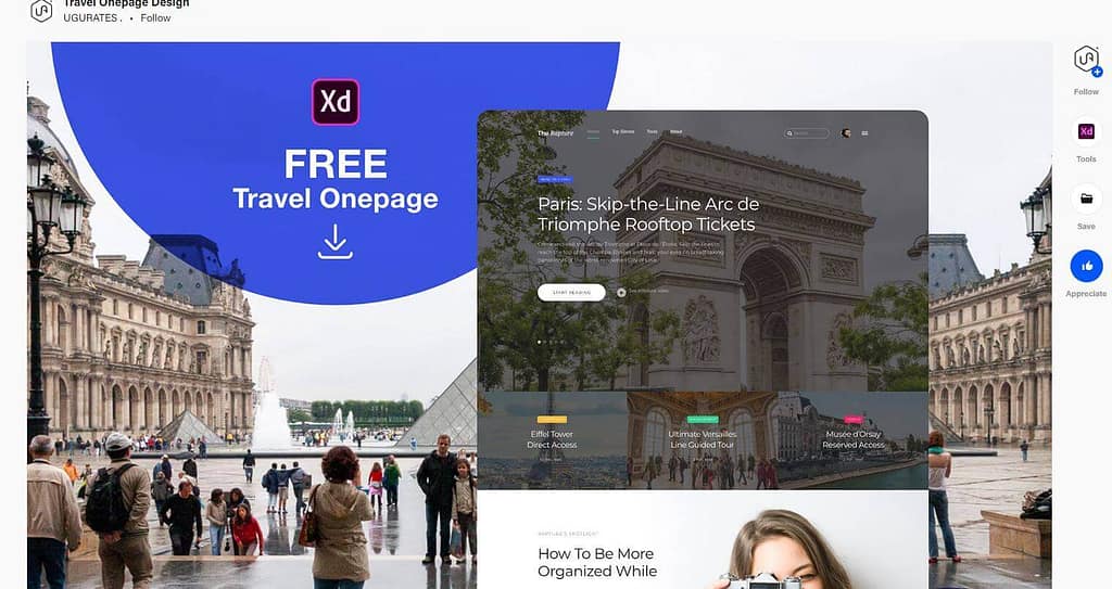 Travel Onepage Design