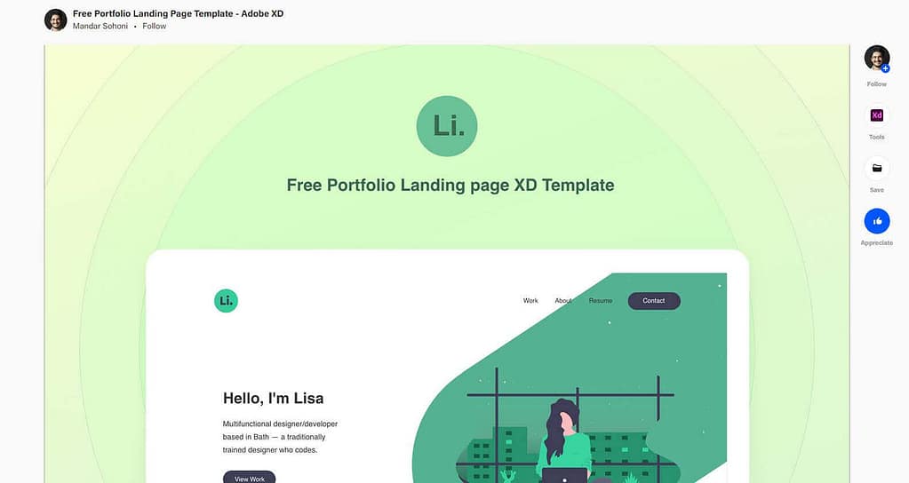 Portfolio Landing Page Template