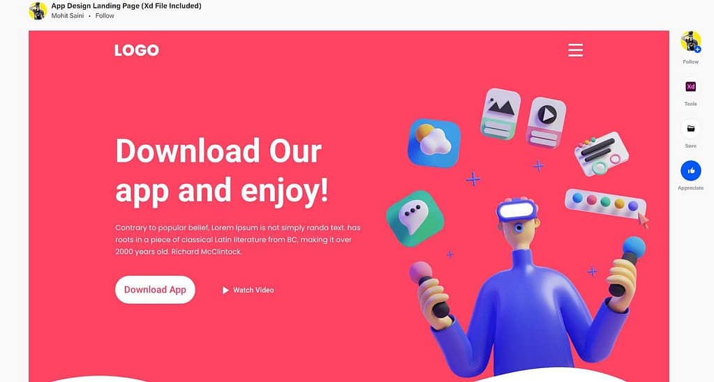 App Design Landing Page