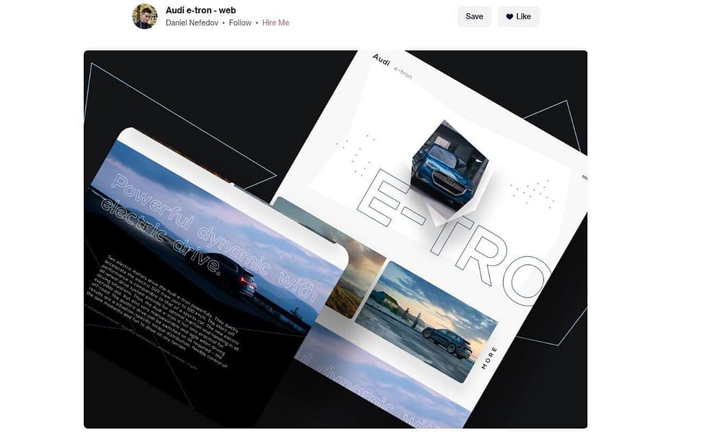 Audi e-tron - web