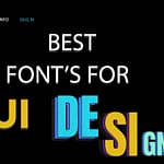20 Best Fonts For UI Design