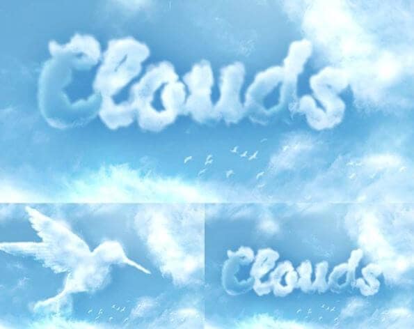 Cloud Text Effect