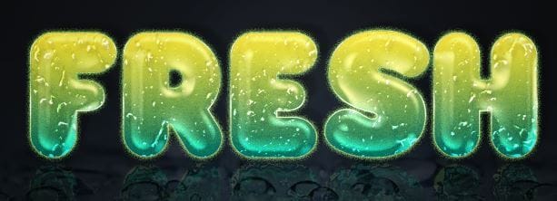 Fresh Glossy Text