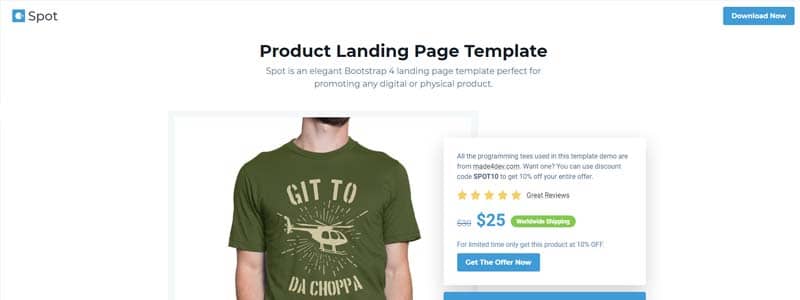 20 Free Html Landing Page Templates - Codes And Design
