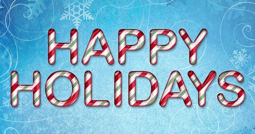 Holiday Candy Cane Text