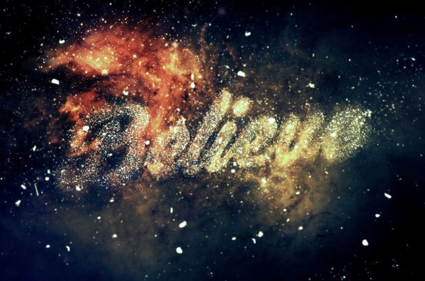 Nebula Text Effect